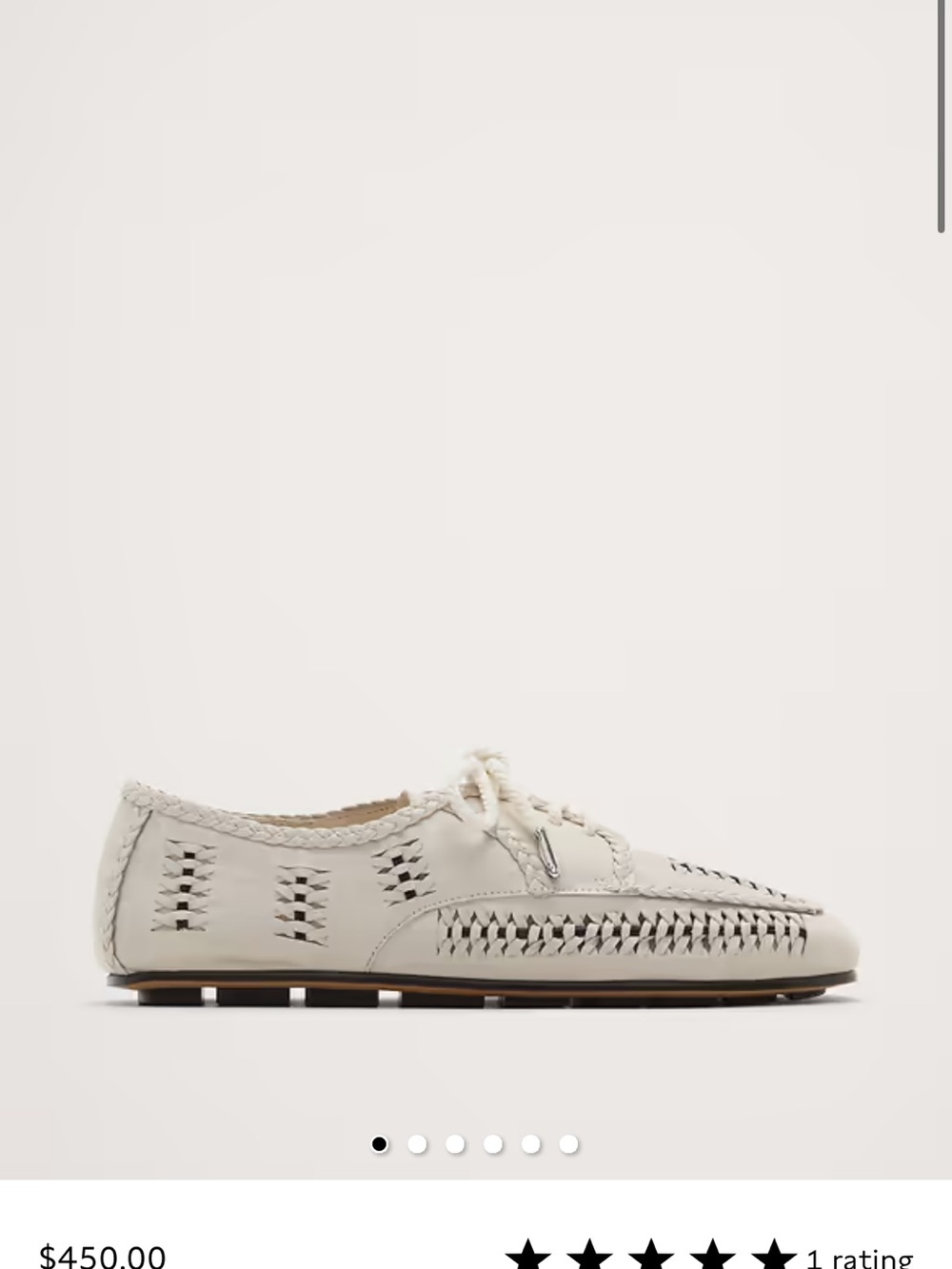 FREDA SALVADOR MAHIRA LEATHER FLATS 6.5 New